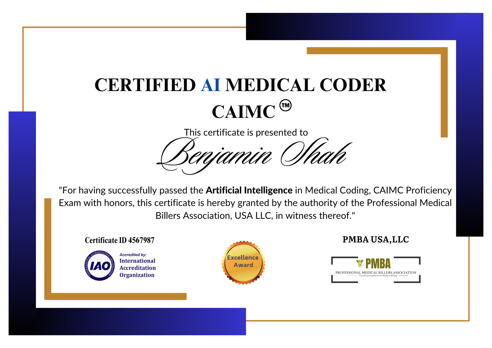 Certificate course in AI Medical Coder - CAIMC
